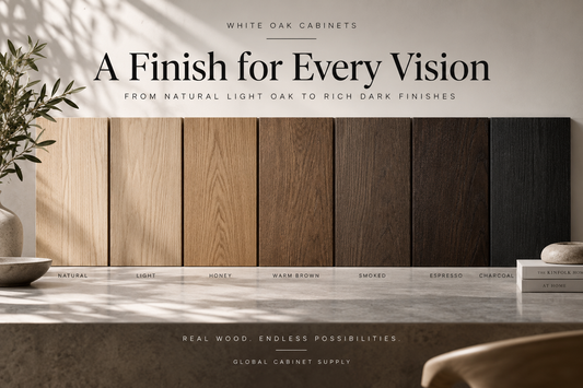 White Oak Cabinet Stain Colors: Natural, Light & Dark Finishes