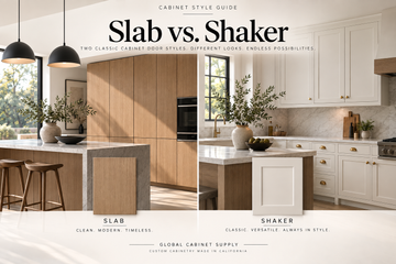 Slab vs. Shaker Cabinet Doors: Which Style Is Right for Your Kitchen?